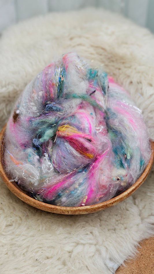 Luxe Layered Textured Art Batt - 024 - 2 ounces | 57 grams