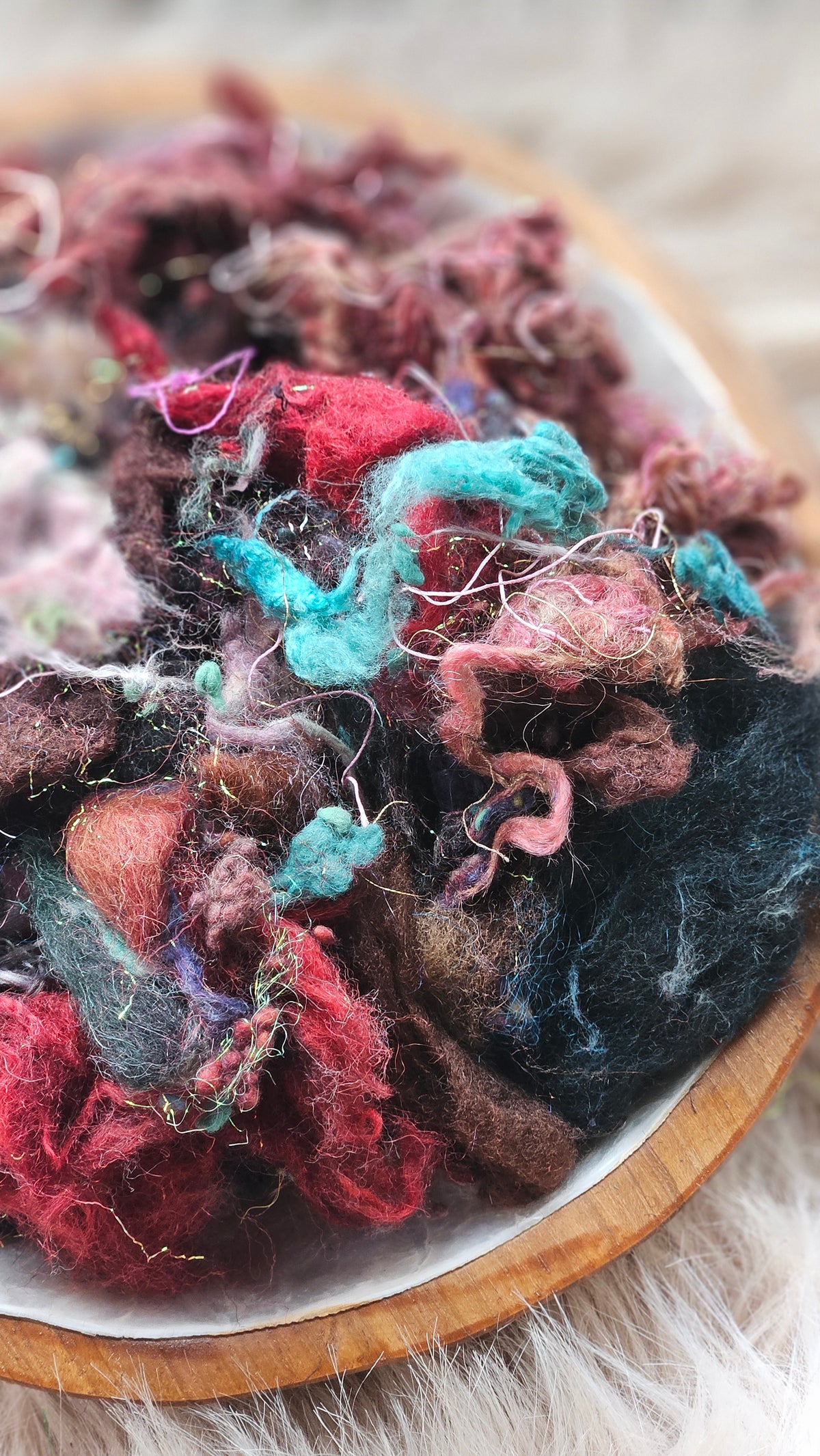 Static Gravity - hand-dyed wool alpaca bamboo texture blend - 4 ounces | 114 grams
