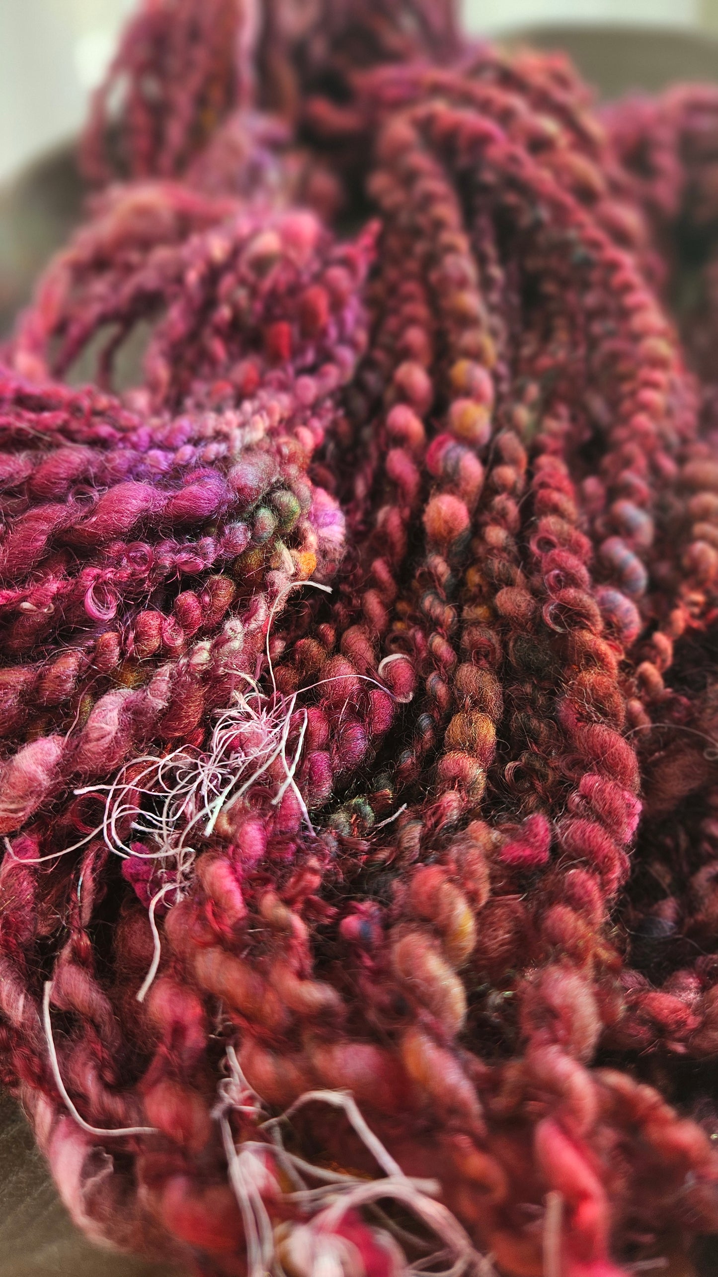 GARDEN THICKET - Bulky Handspun Art Yarn XL Skein - 44 yards | 3.4 ounces | 96 grams