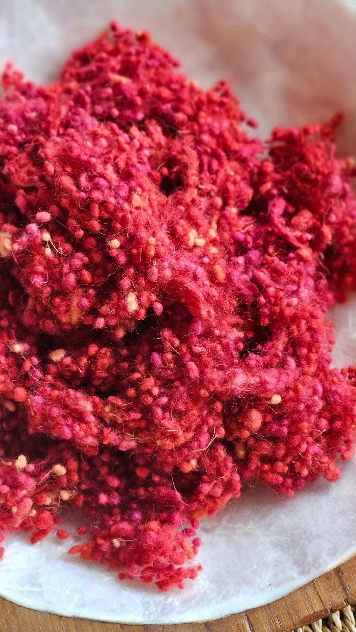 Gergovia - hand-dyed fine wool nepps for fiber blending and felting - 1 oz | 28 g