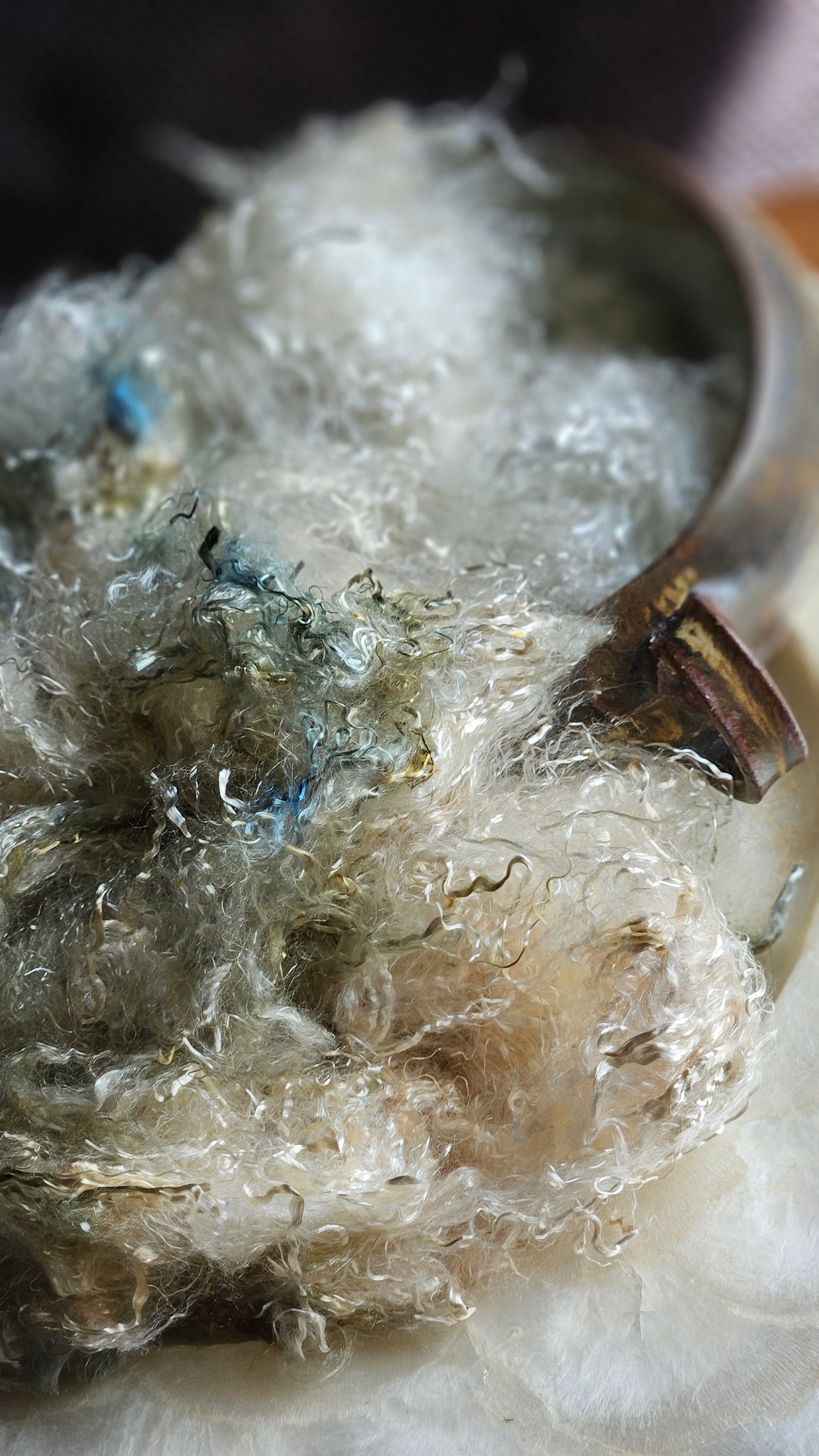 THULITE - hand-dyed eucalyptus crimp faux-silk for art yarn embellishing, fiber blending, felting, and papermaking - 2 oz | 57 g