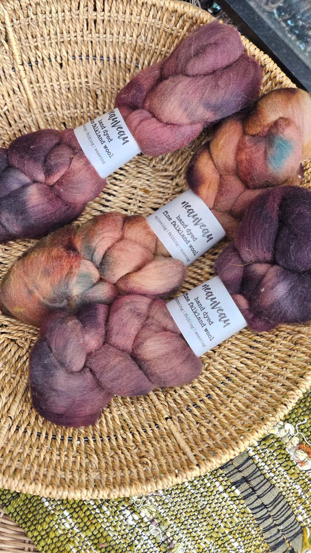 Carlsbad - hand dyed fine wool roving for felting and blending - 2 ounces | 57 grams
