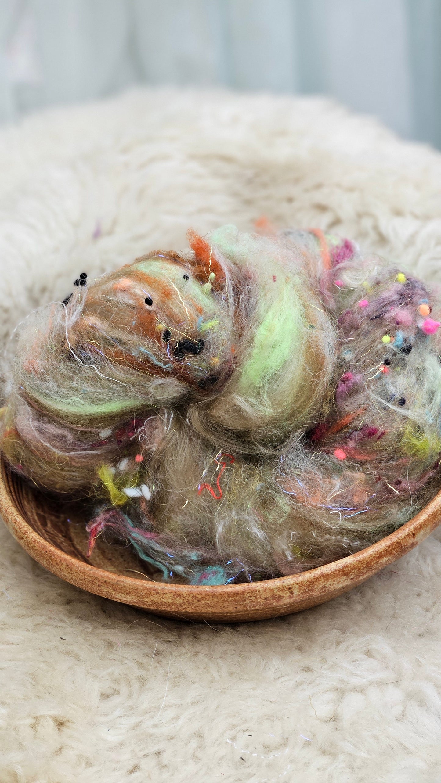 Luxe Layered Textured Art Batt - 026 - 2 ounces | 57 grams