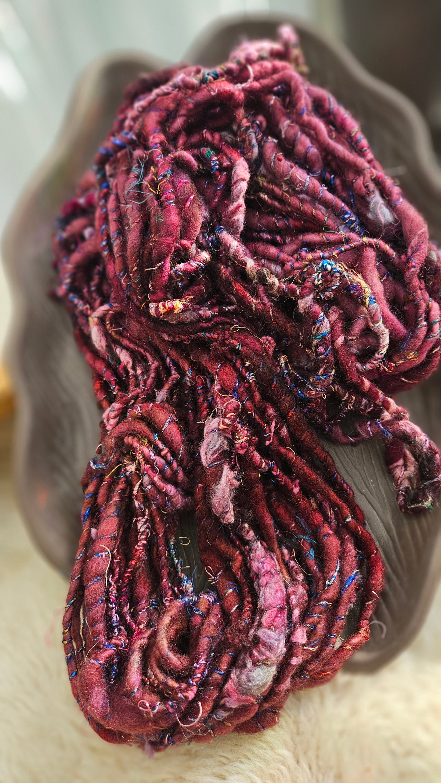 MOOR GALE - Bulky Handspun Art Yarn XL Skein - 54 yards | 6.8 ounces | 193 grams