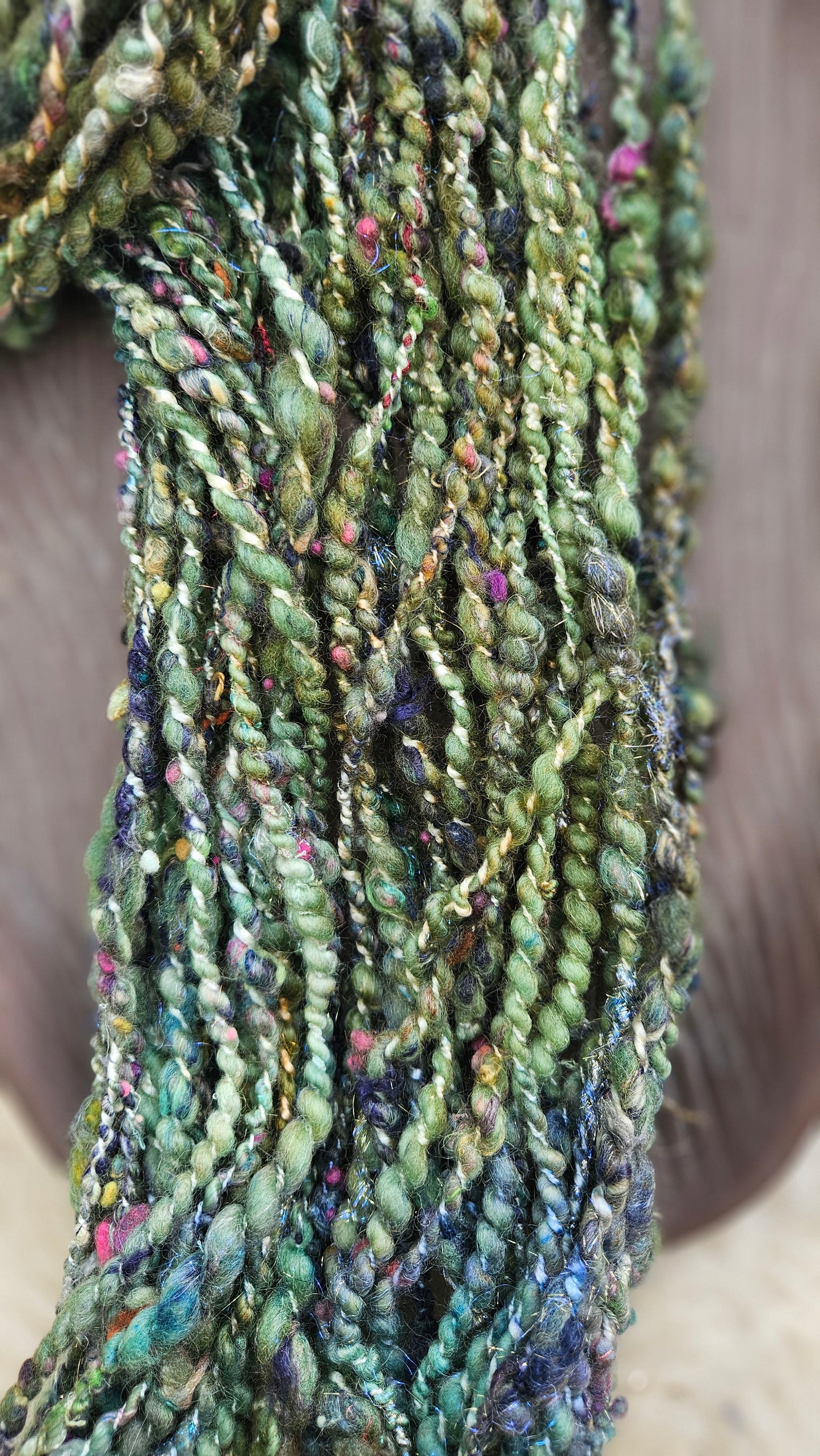 RIVER HYMN - Bulky Handspun Art Yarn XL Skein - 40 yards | 4 ounces | 113 grams