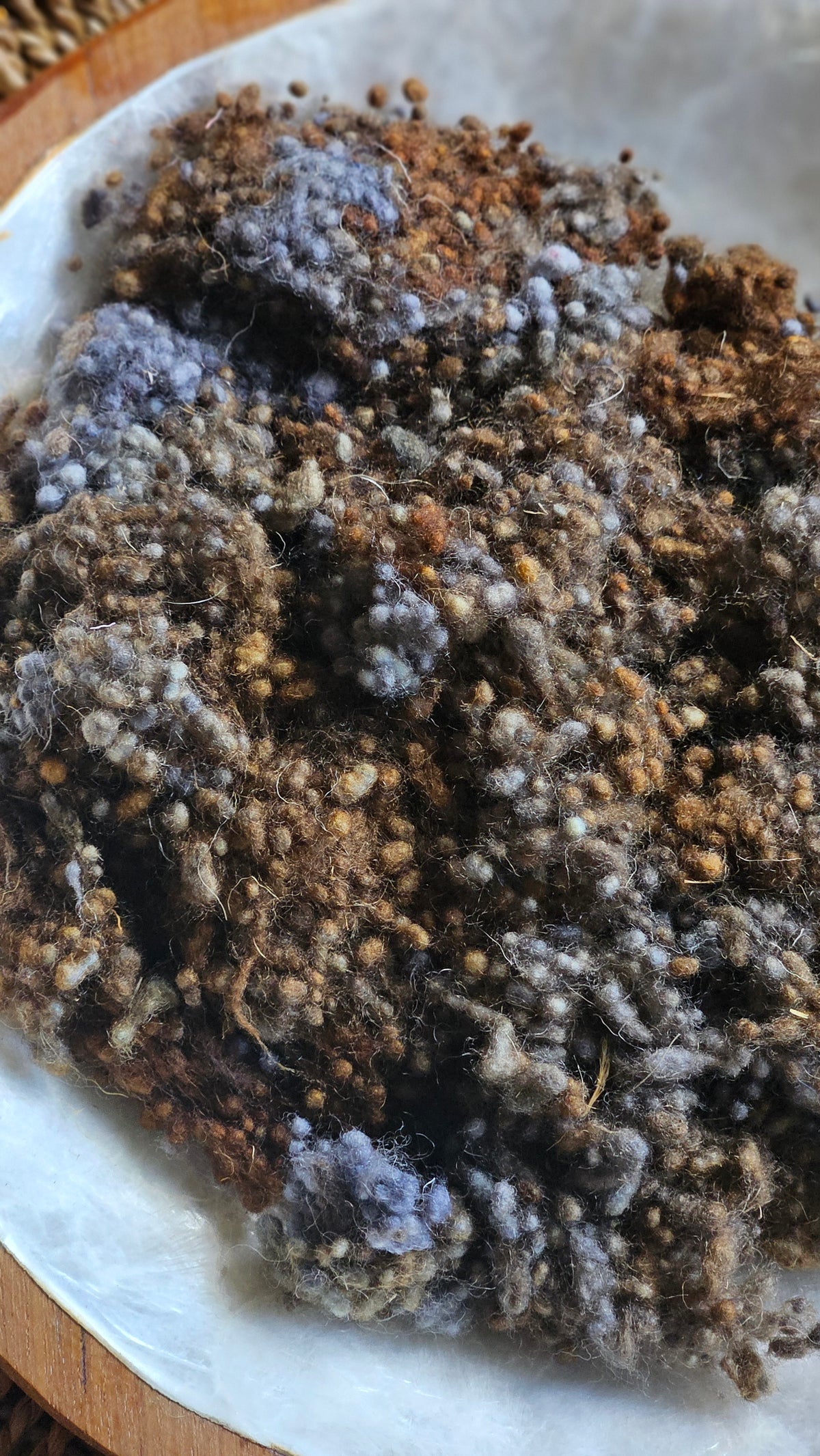 Mogontiacum - hand-dyed fine wool nepps for fiber blending and felting - 1 oz | 28 g