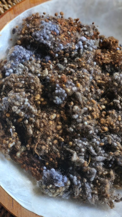 Mogontiacum - hand-dyed fine wool nepps for fiber blending and felting - 1 oz | 28 g