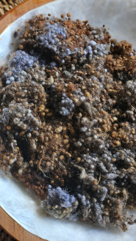 Mogontiacum - hand-dyed fine wool nepps for fiber blending and felting - 1 oz | 28 g