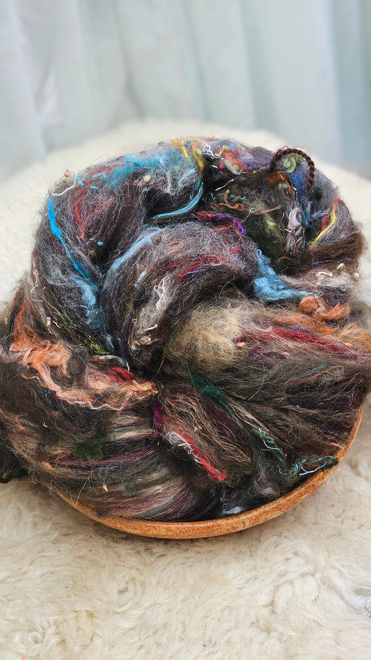 Luxe Layered Textured XL Art Batt - 210 - 4.5 ounces | 128 grams