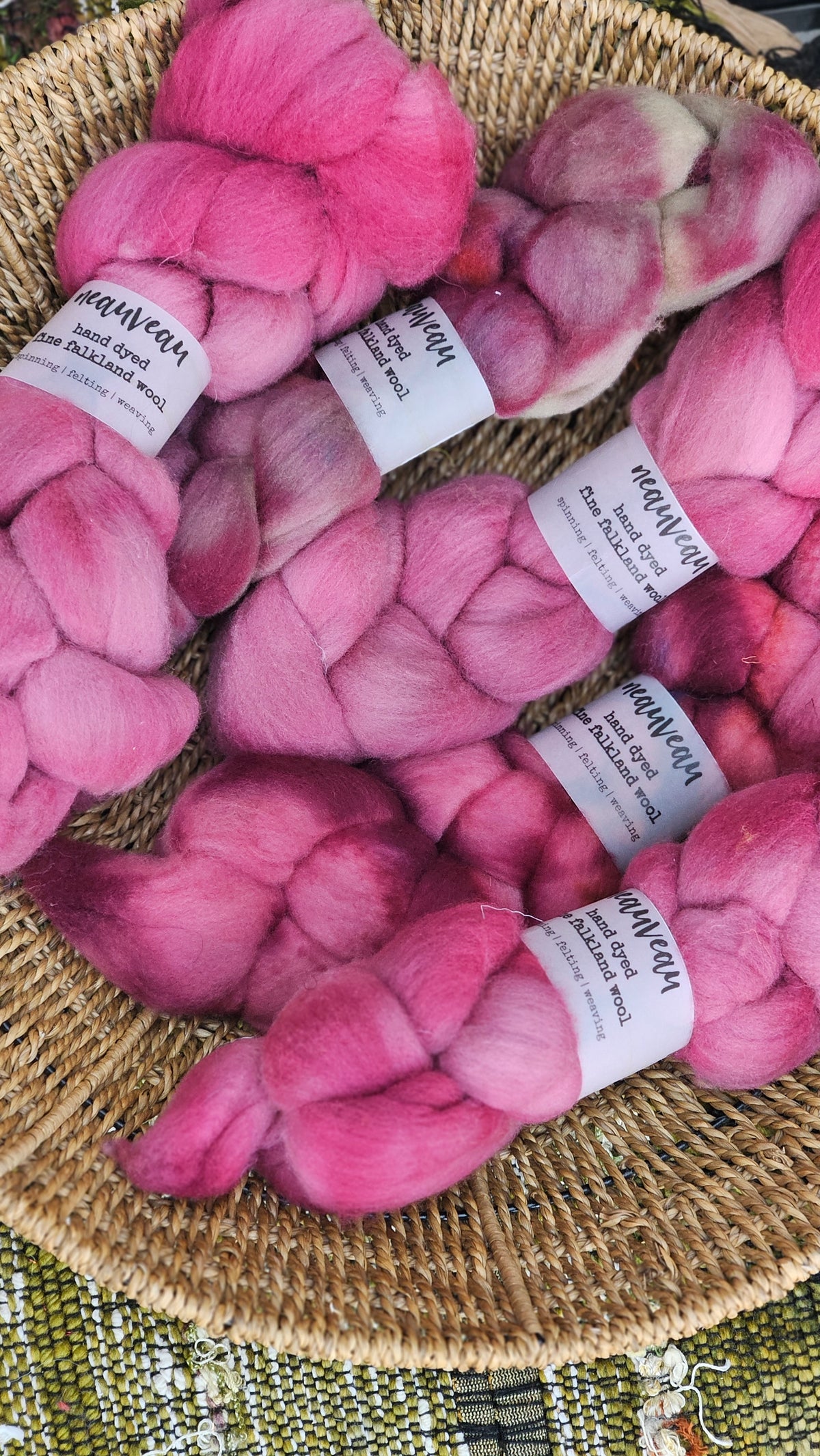 Yosemite - hand dyed fine wool roving for felting and blending - 2 ounces | 57 grams