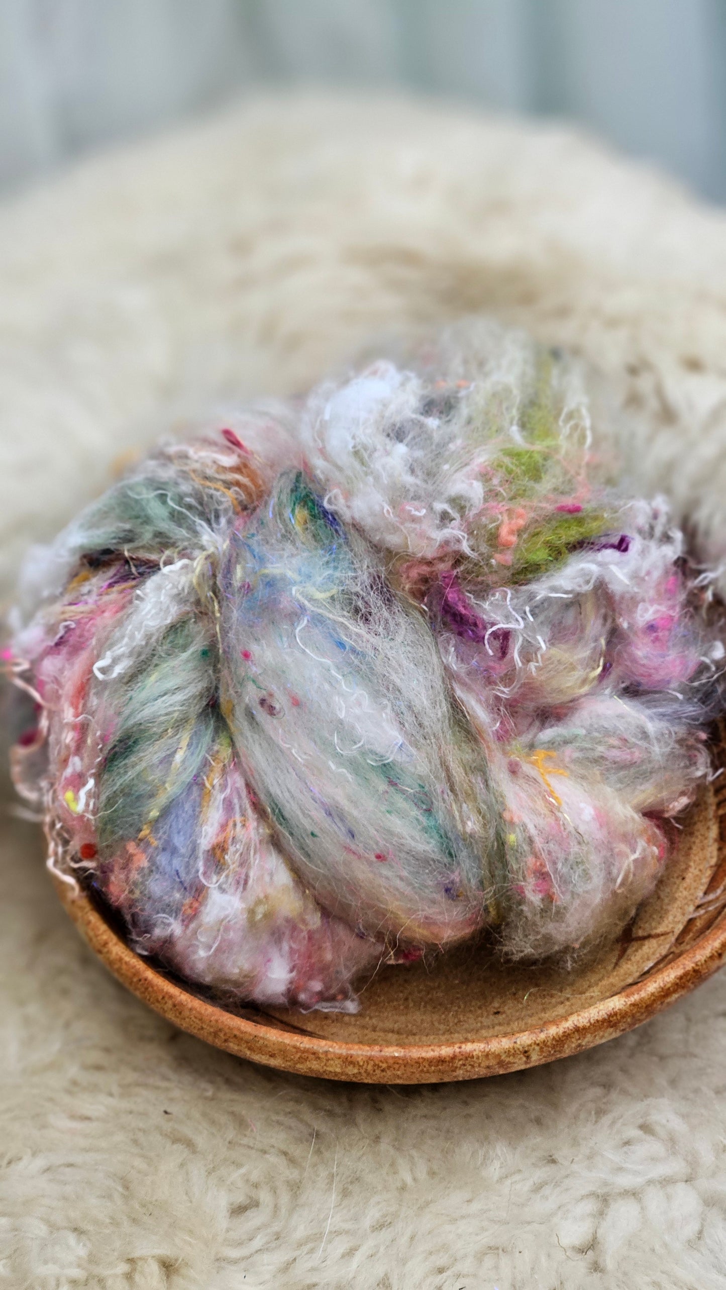 Luxe Layered Textured Art Batt - 025 - 2 ounces | 57 grams