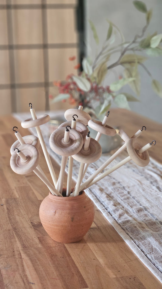 Bulk Lot of 10 Student Beginner Drop Spindles