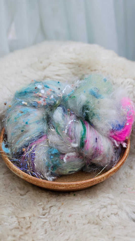 Luxe Layered Textured Art Batt - 046 - 2 ounces | 57 grams