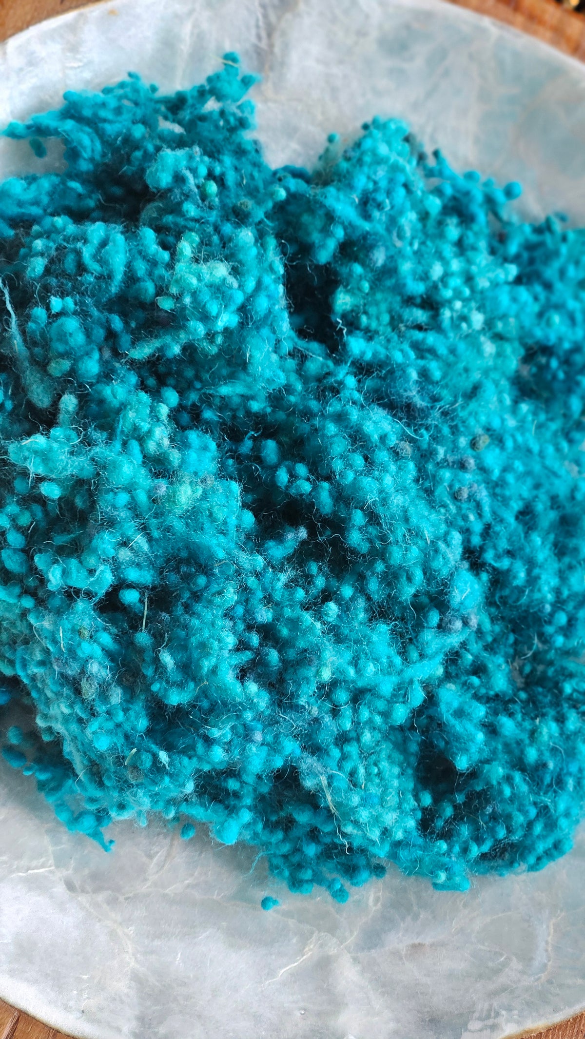 Odessos - hand-dyed fine wool nepps for fiber blending and felting - 1 oz | 28 g