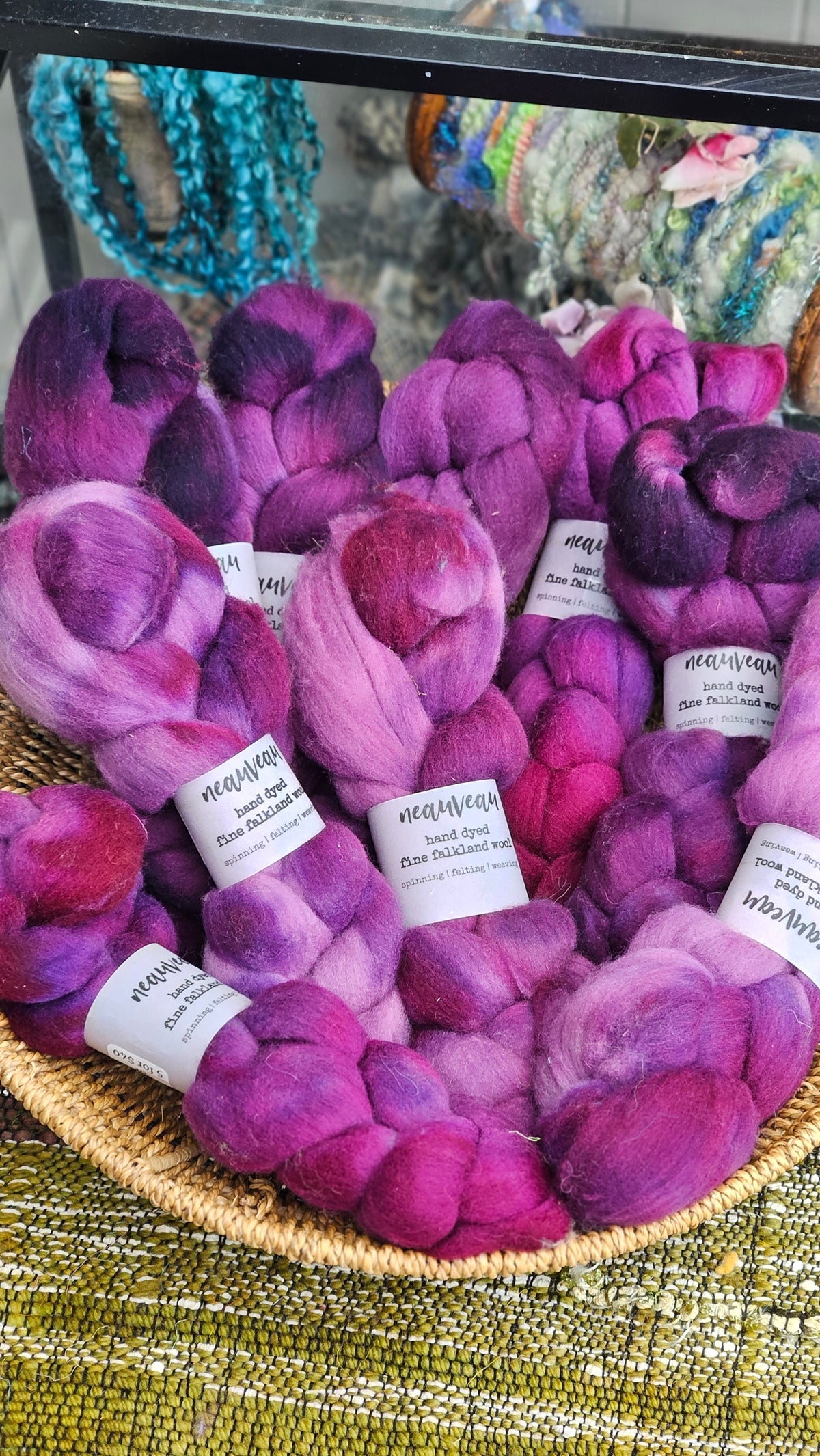 Sequoia - hand dyed fine wool roving for felting and blending - 2 ounces | 57 grams