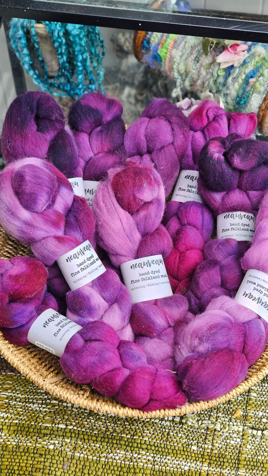 Sequoia - hand dyed fine wool roving for felting and blending - 2 ounces | 57 grams