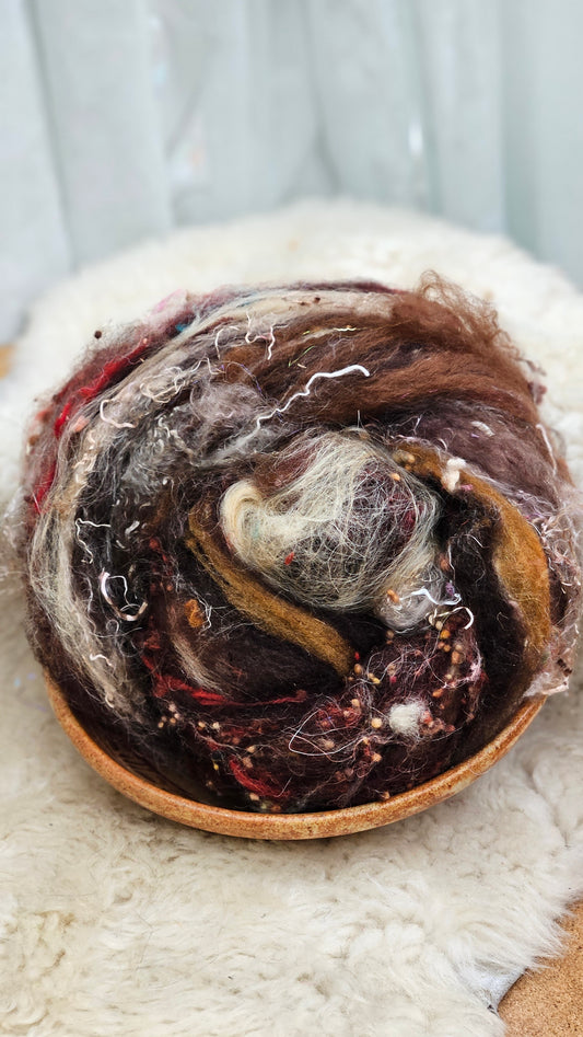 Luxe Layered Textured XL Art Batt - 207 - 3.3 ounces | 94 grams