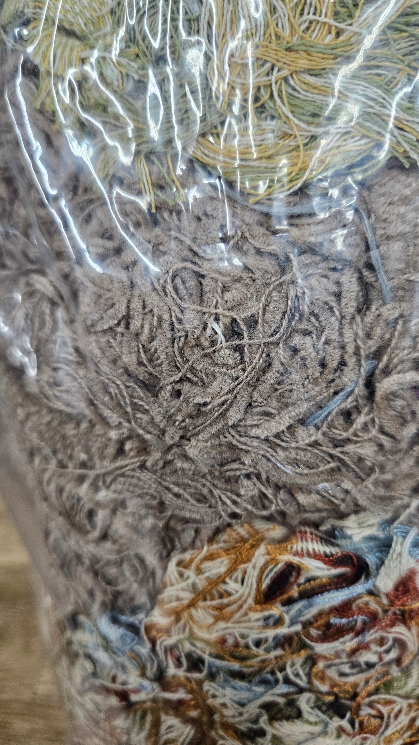 TOPAZ FIELDS - shaggy fringe ribbon for tapestry weaving and fiber art - TOPAZ08 (.8 lb)