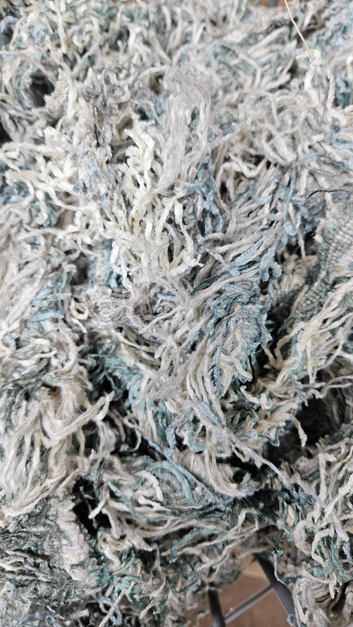 QUIET MORNING - bulk textile selvedge for rug weaving and art yarn - 5 POUNDS