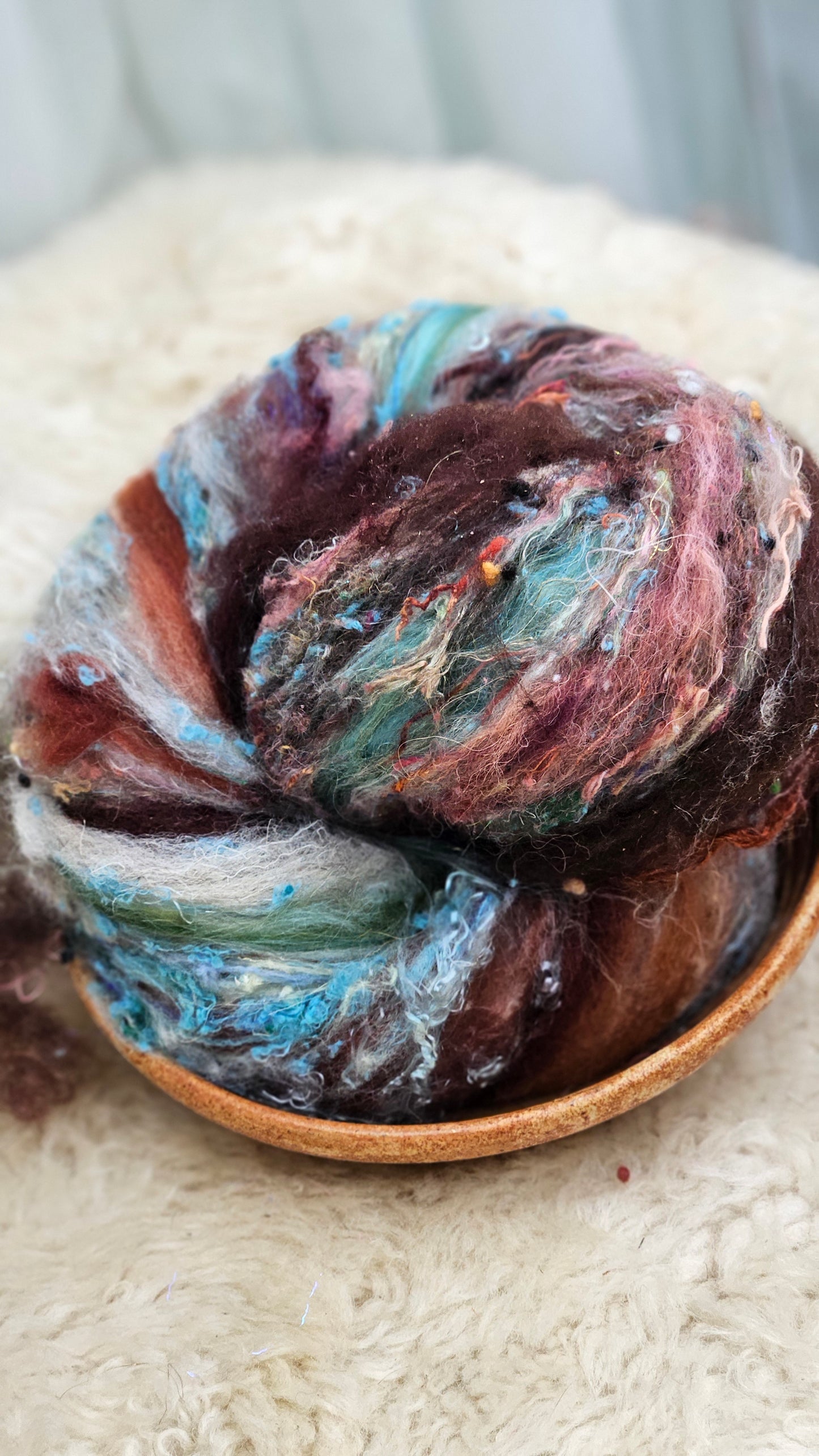 Luxe Layered Textured XL Art Batt - 214 - 3.7 ounces | 105 grams