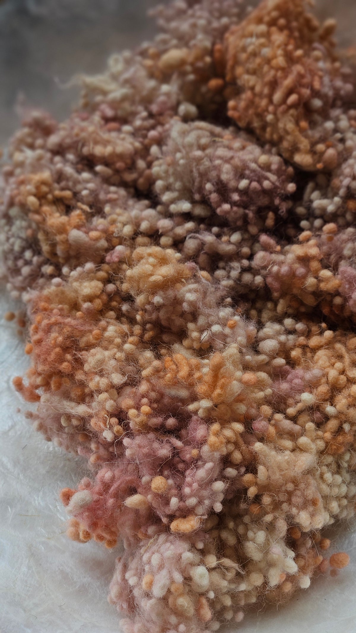 Garden of Versailles - hand-dyed fine wool nepps for fiber blending and felting - 1 oz | 28 g