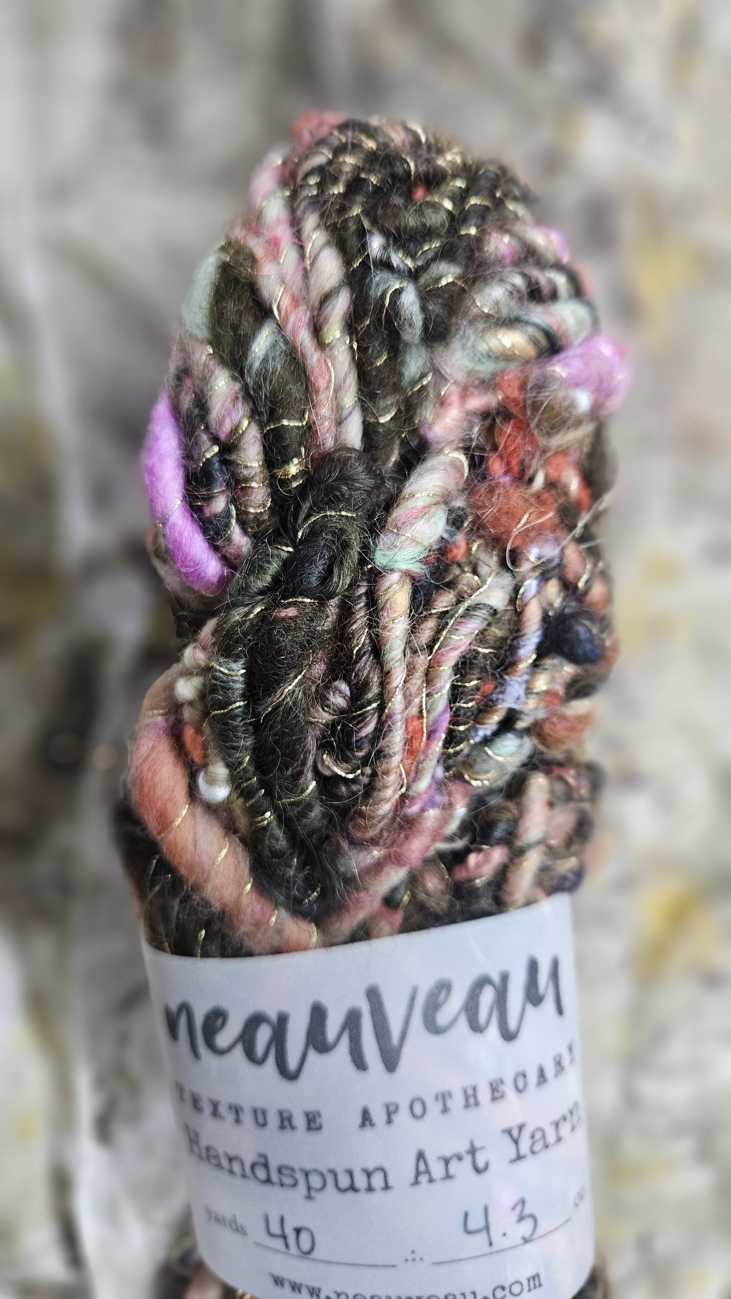 Handspun Bulky Art Yarn - Enchanted Forest Collection 08