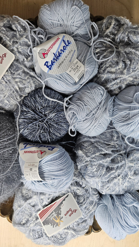$2 Skein Yarn Liquidation - Knitting, Crochet, Weaving - LOT 100 - 1 pound
