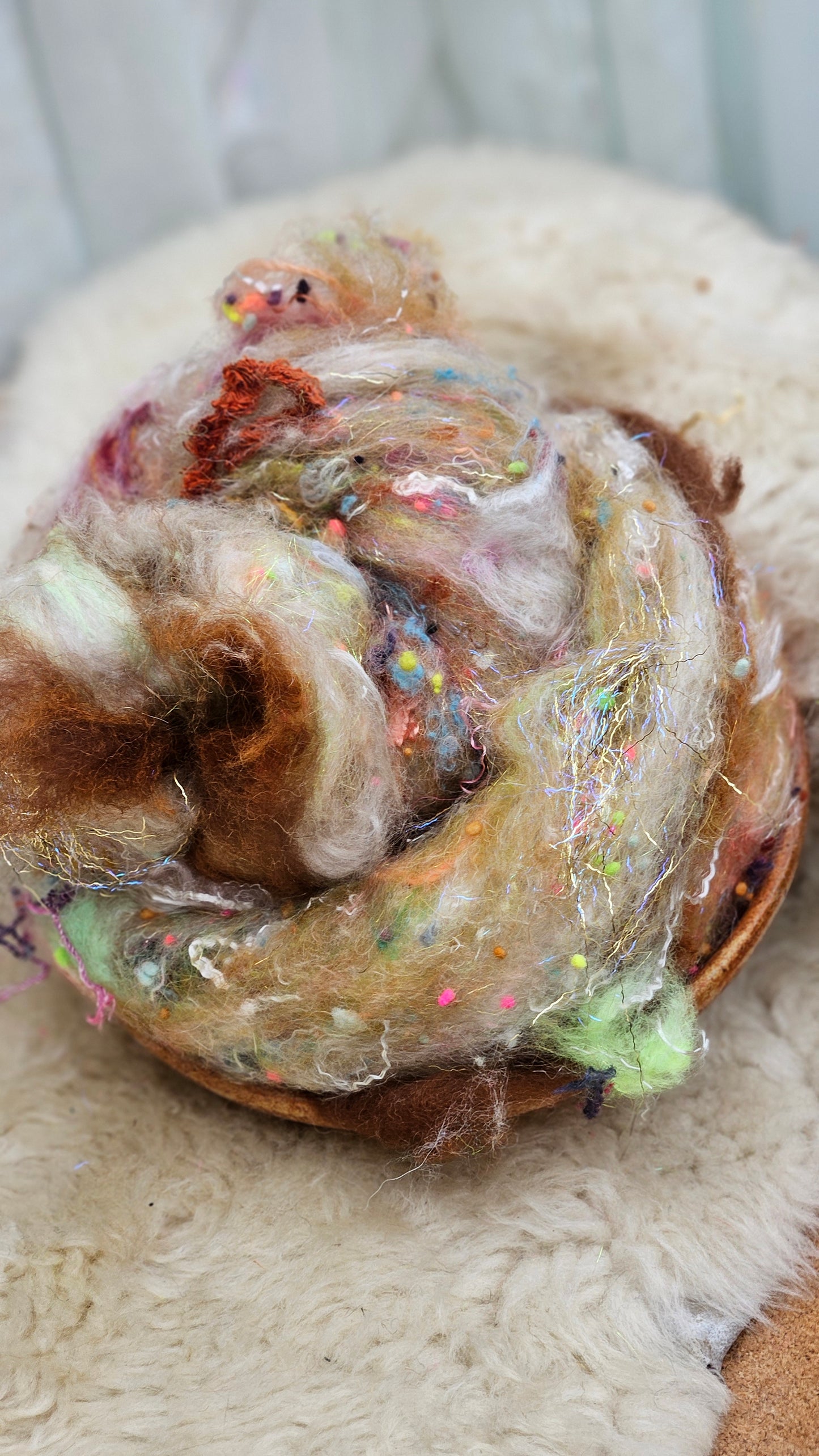 Luxe Layered Textured XL Art Batt - 205 - 3.3 ounces | 94 grams