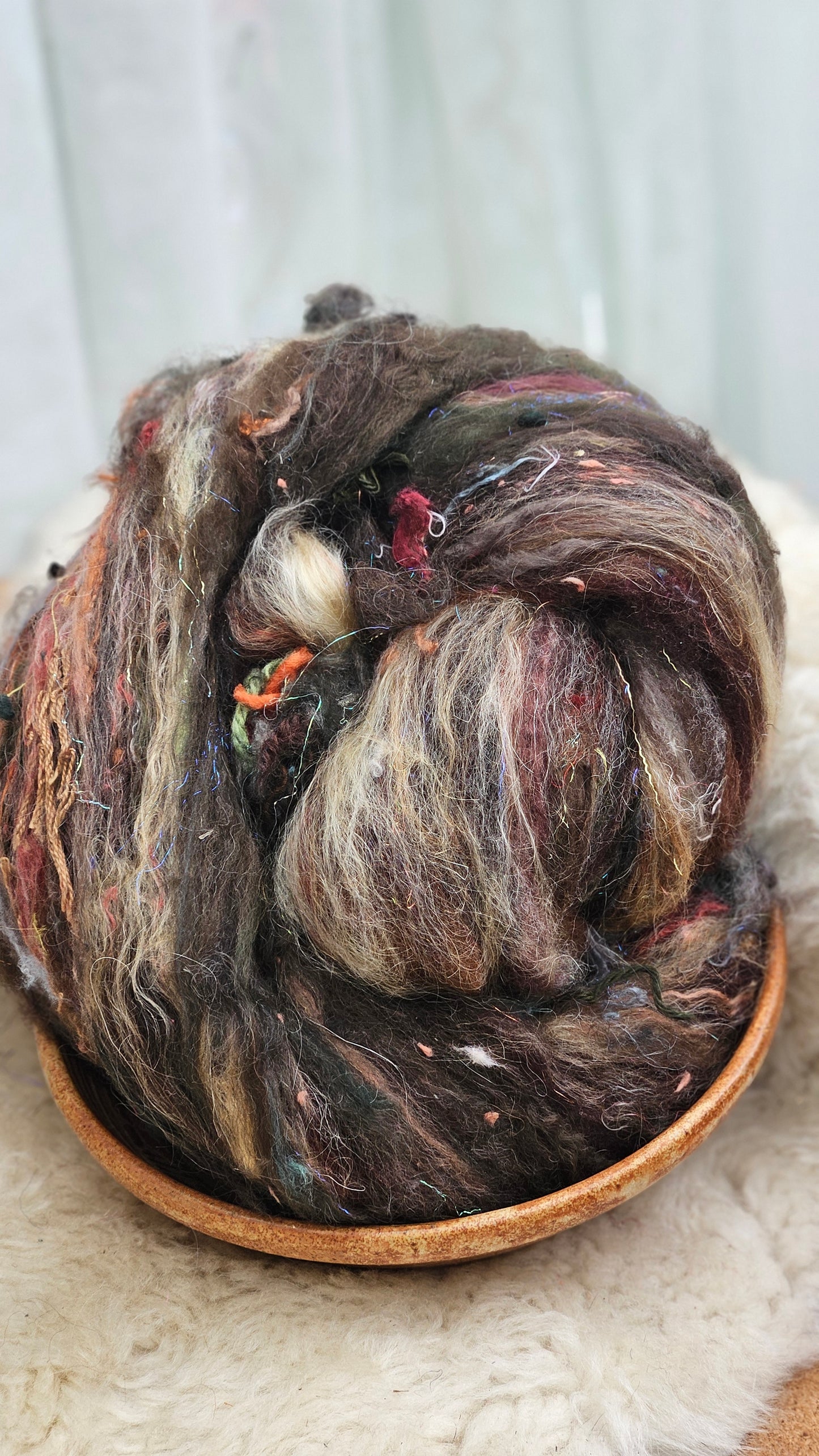 Luxe Layered Textured XL Art Batt - 210 - 4.5 ounces | 128 grams