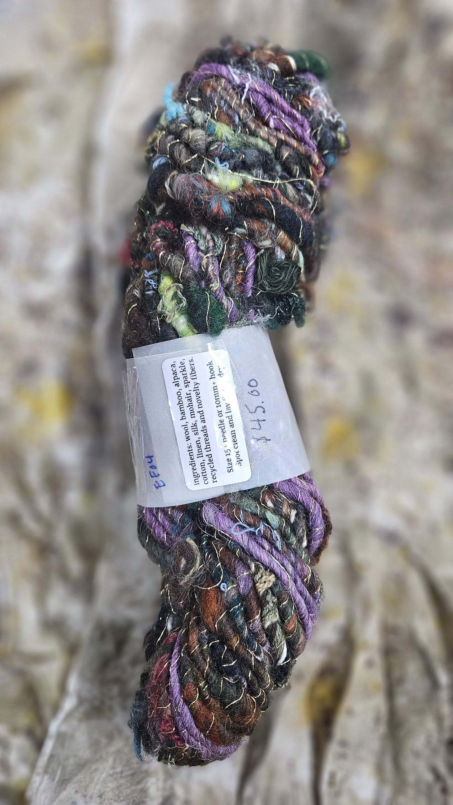 Handspun Bulky Art Yarn - Enchanted Forest Collection 04