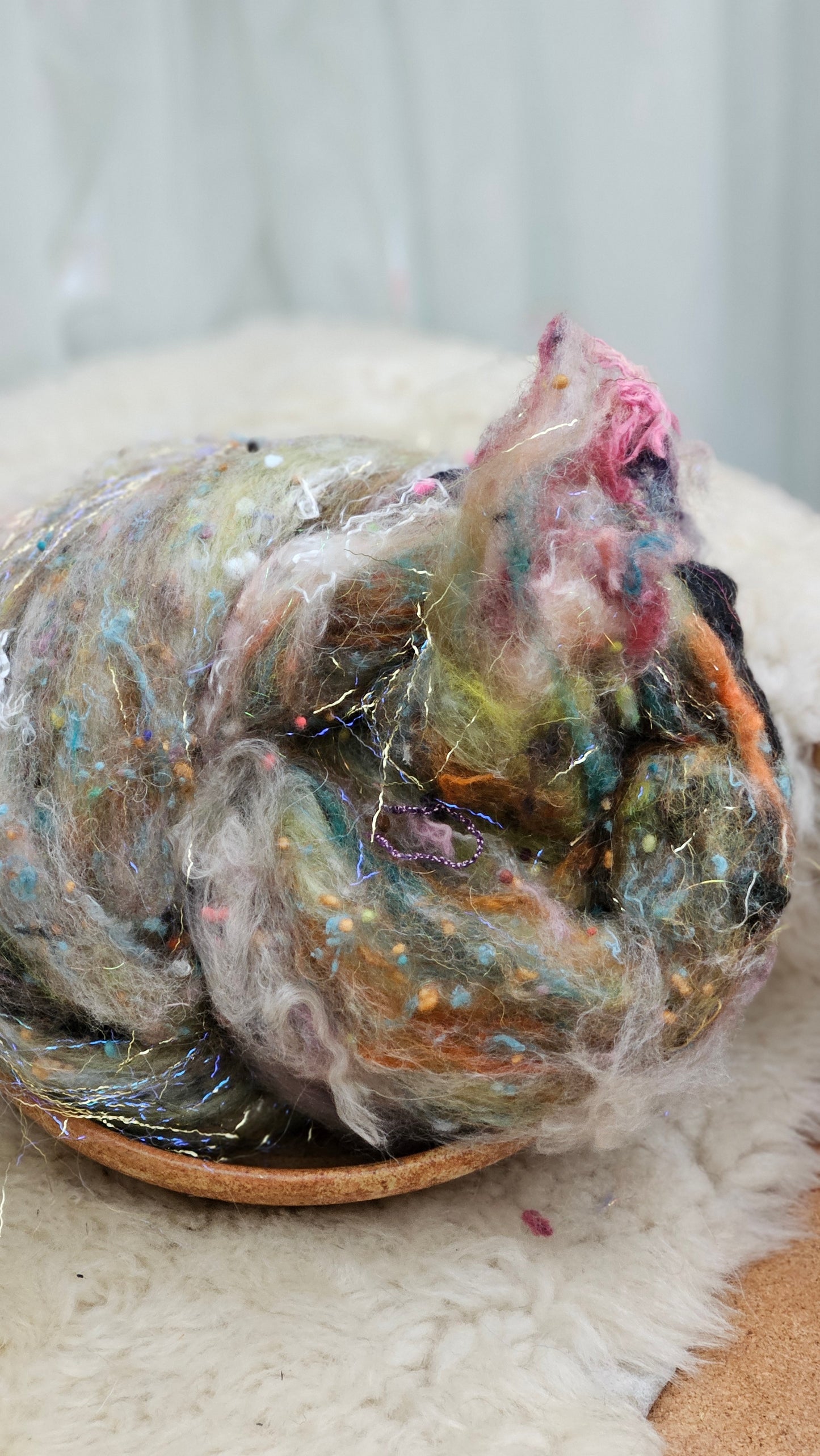 Luxe Layered Textured XL Art Batt - 203 - 3.7 ounces | 105 grams