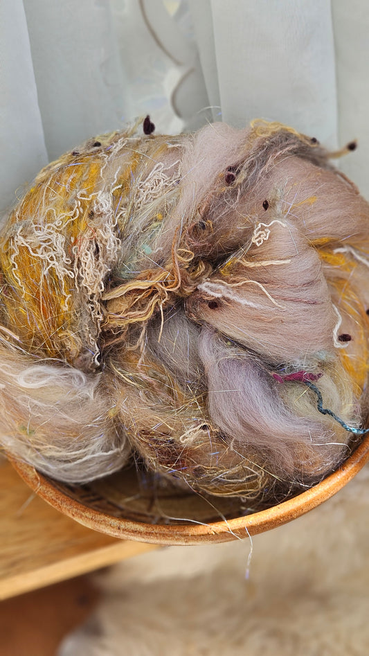 Luxe Layered Textured XL Art Batt - 232 - 3.7 ounces | 105 grams