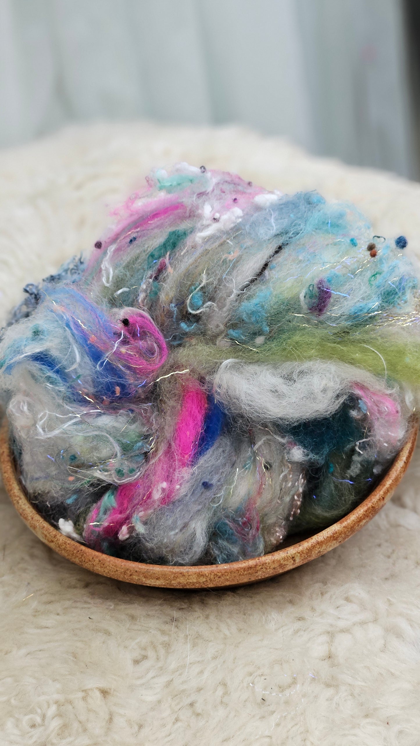 Luxe Layered Textured Art Batt - 015 - 2 ounces | 57 grams