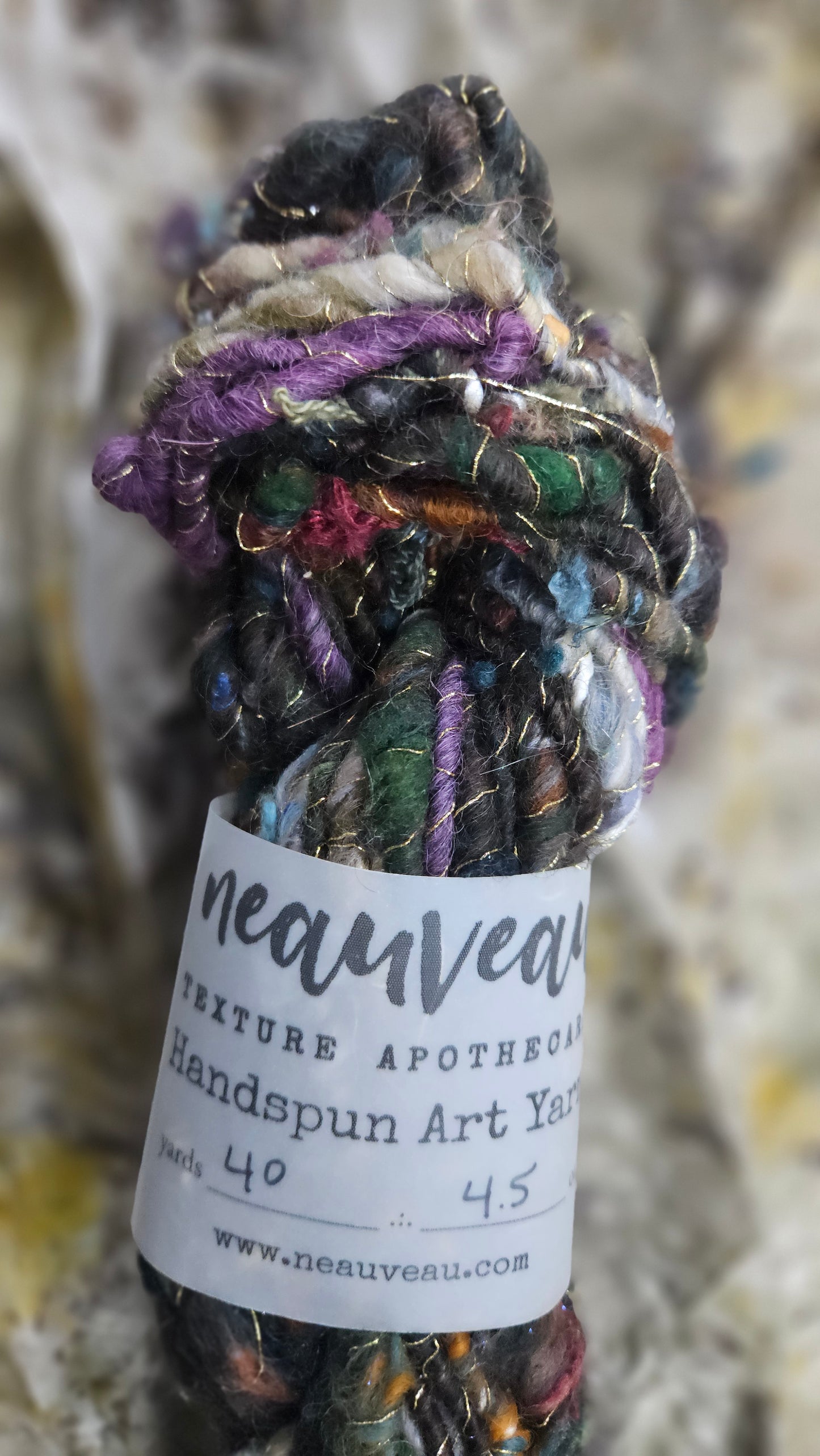 Handspun Bulky Art Yarn - Enchanted Forest Collection 05