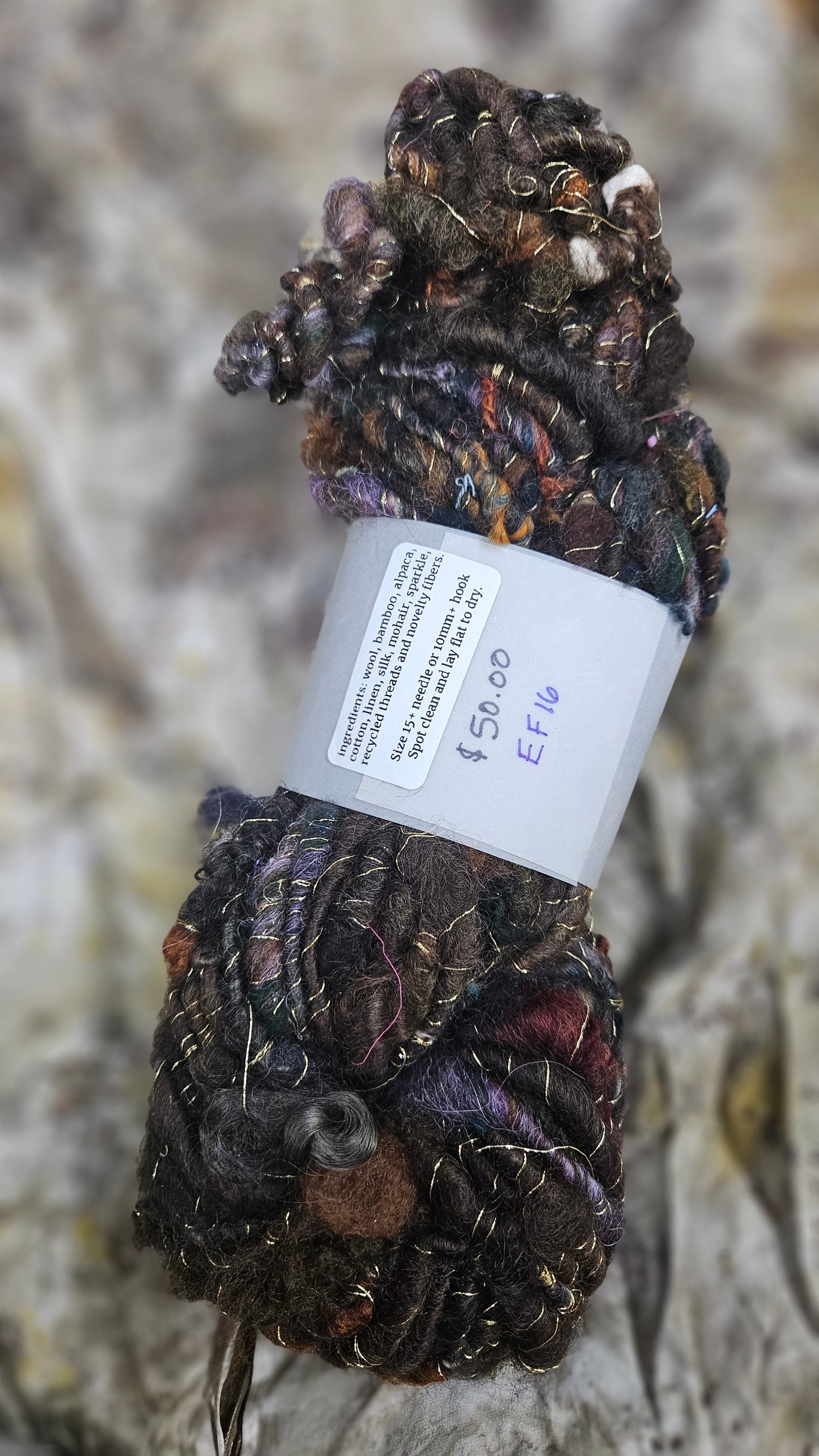 Handspun Bulky Art Yarn - Enchanted Forest Collection 16