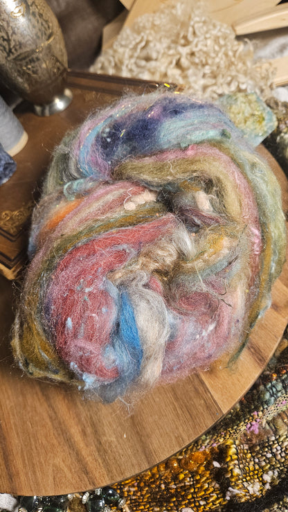 Shaniko Wool Silk Flax Neauveau Art Batt 3007 - 2 oz | 57 g