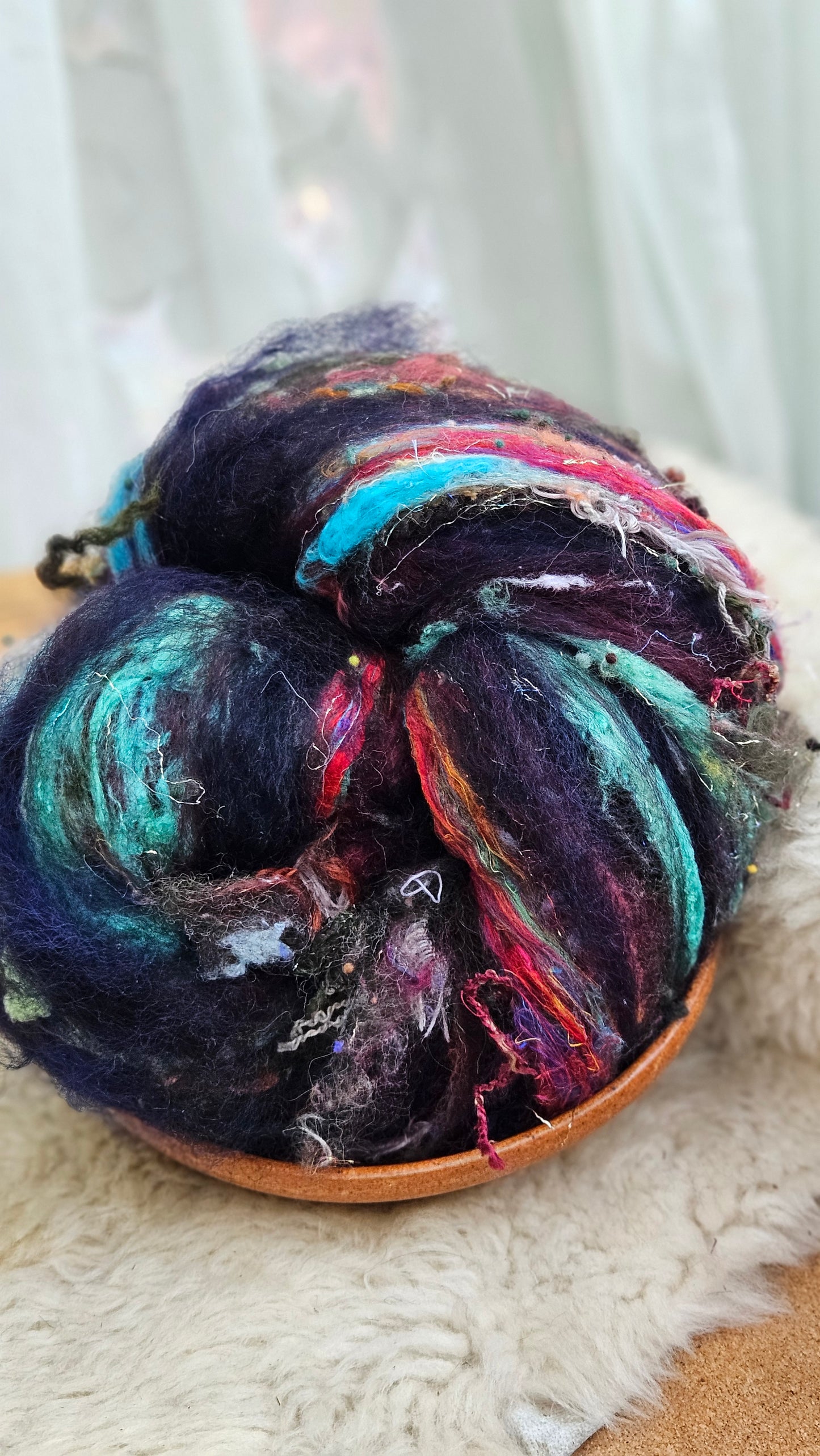 Luxe Layered Textured XL Art Batt - 247 - 5.5 ounces | 156 grams