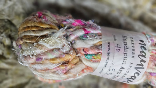Handspun Bulky Art Yarn - Fairy Godmother 02