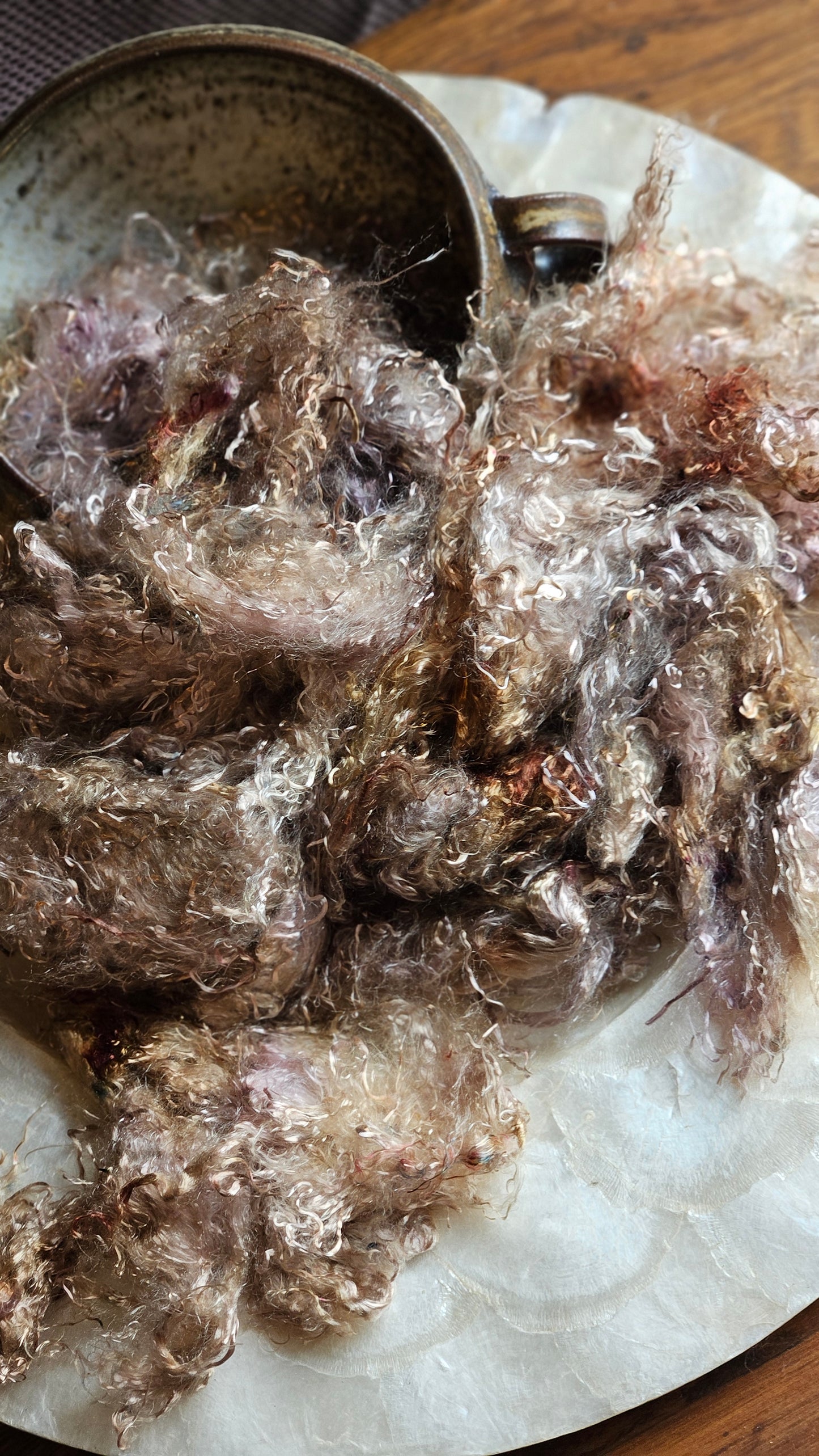 HELIODOR - hand-dyed eucalyptus crimp faux-silk for art yarn embellishing, fiber blending, felting, and papermaking - 2 oz | 57 g