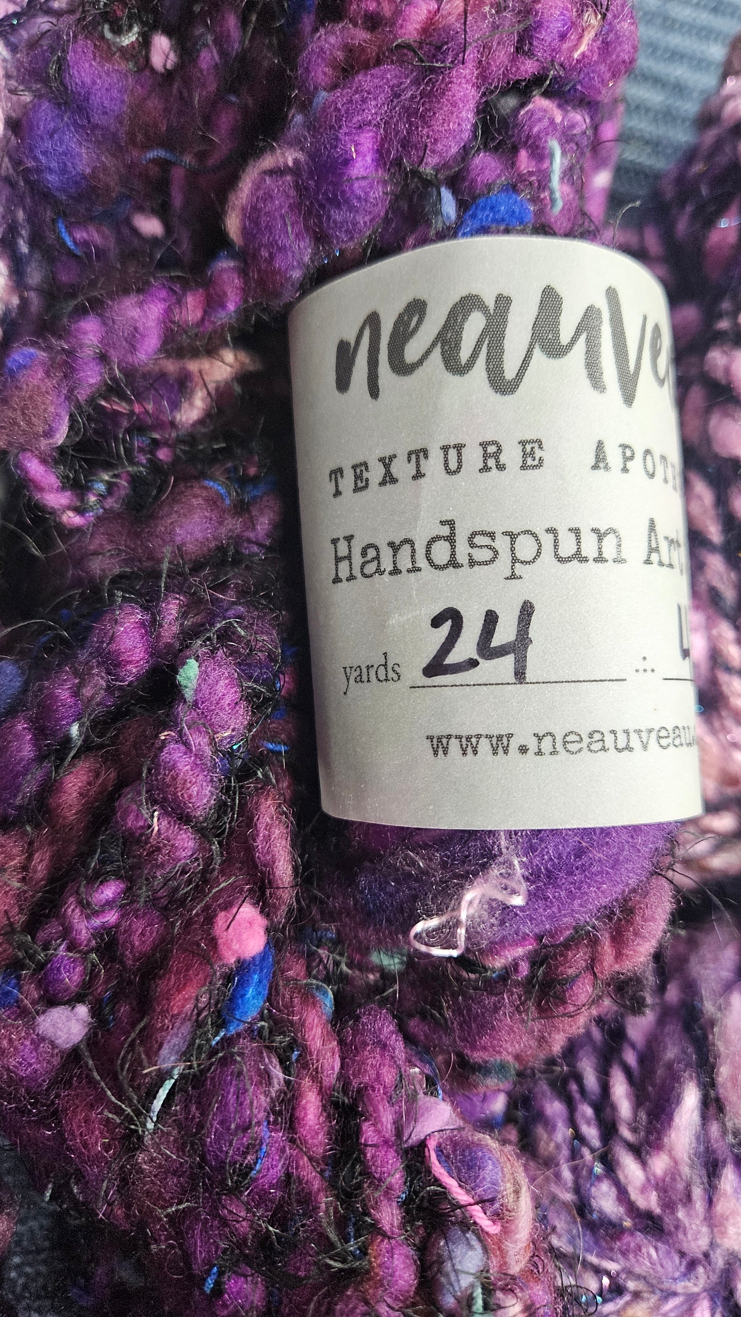 Handspun Yarn Lot - 5 Skeins Boysenberry