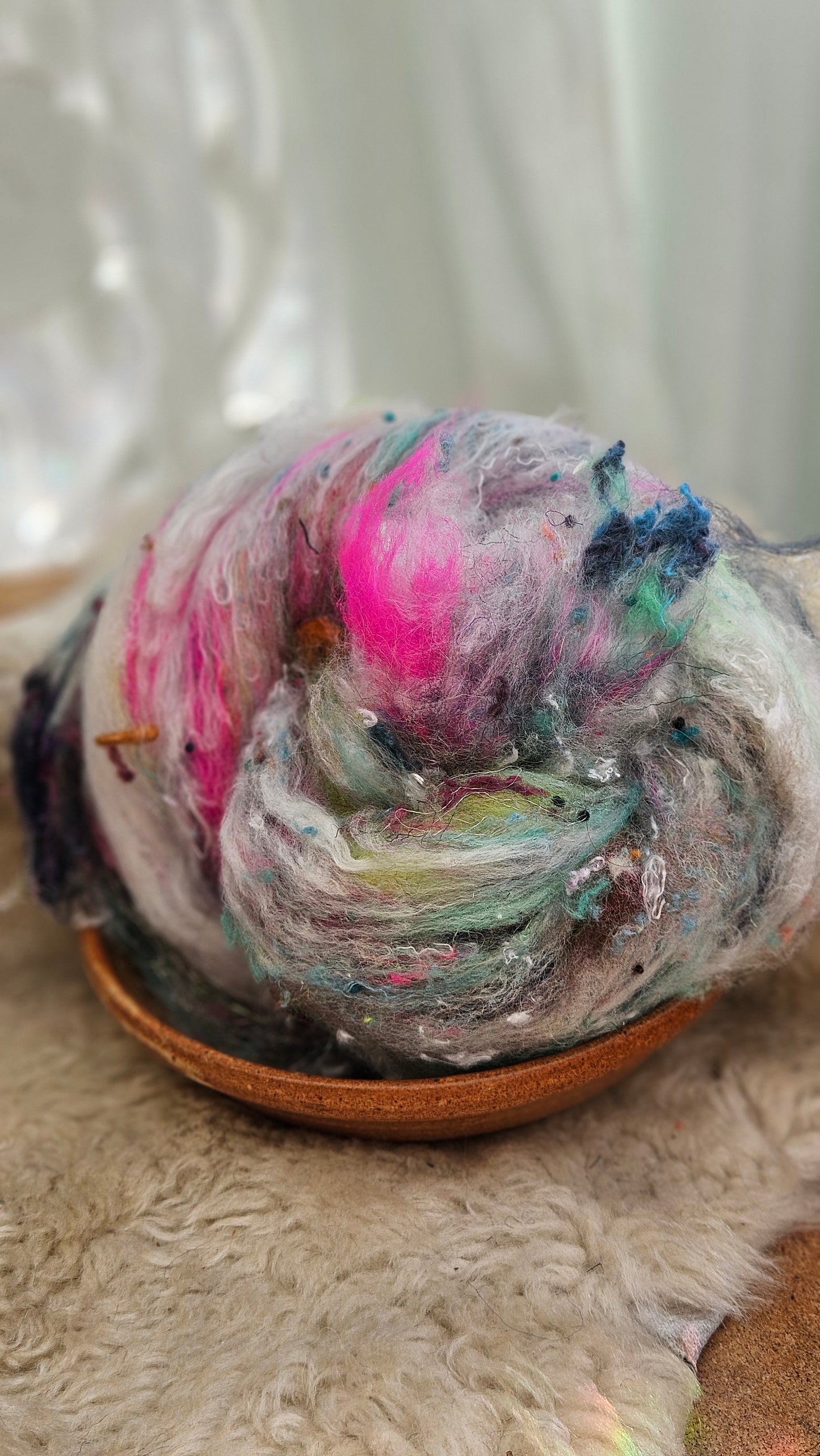 Luxe Layered Textured XL Art Batt - 263 - 3.5 ounces | 99 grams