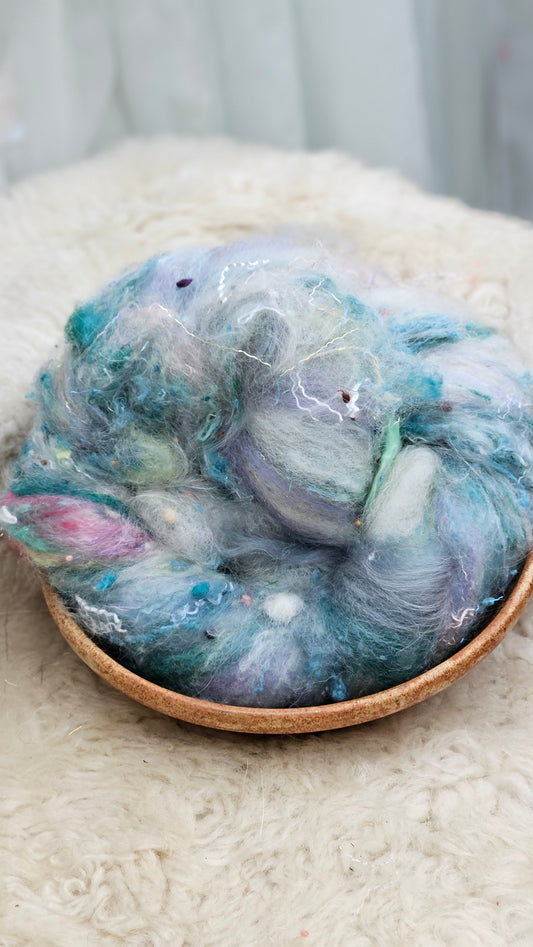 Luxe Layered Textured Art Batt - 010 - 2 ounces | 57 grams