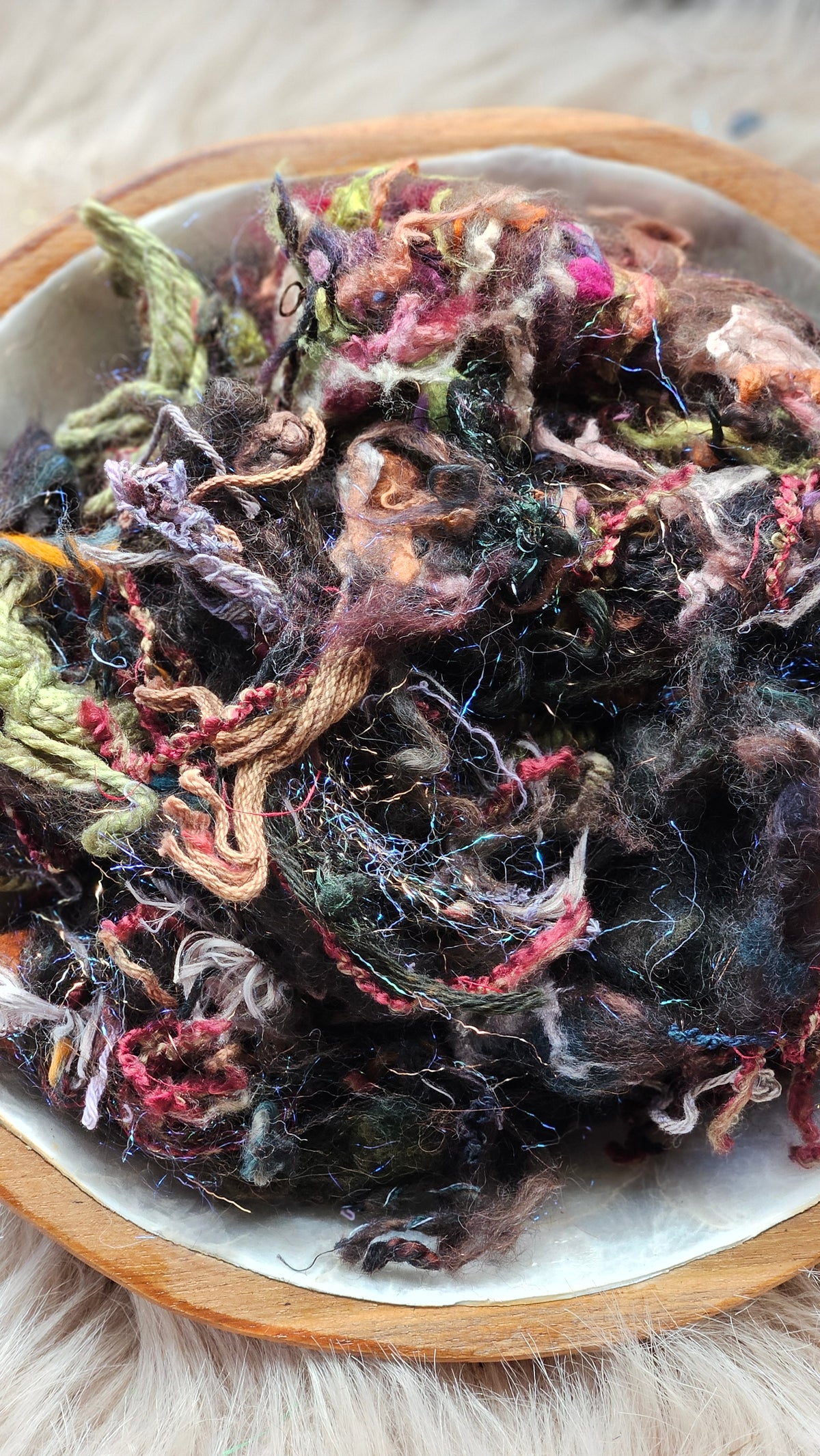 Forgotten Grace - hand-dyed wool alpaca bamboo texture blend - 4 ounces | 114 grams