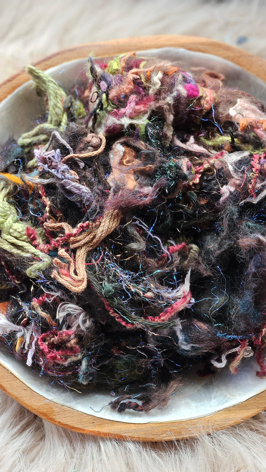 Forgotten Grace - hand-dyed wool alpaca bamboo texture blend - 4 ounces | 114 grams