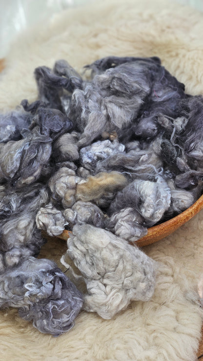 EARL GREY - wool & bamboo blend for spinning & felting - 5 oz |  142 g