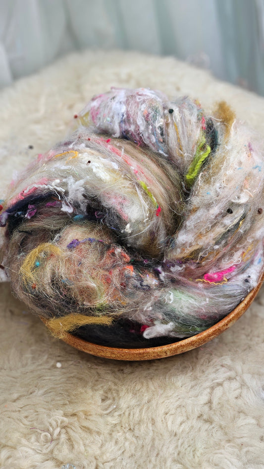 Luxe Layered Textured XL Art Batt - 222 - 3.5 ounces | 99 grams