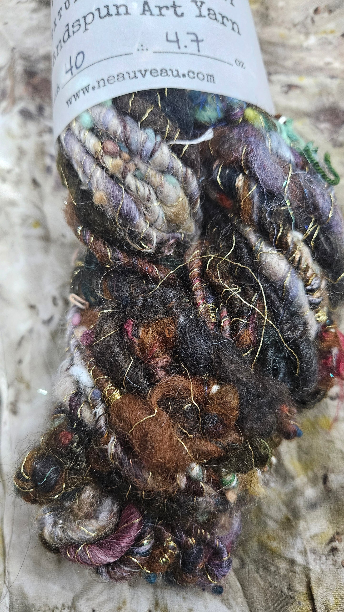 Handspun Bulky Art Yarn - Enchanted Forest Collection 12
