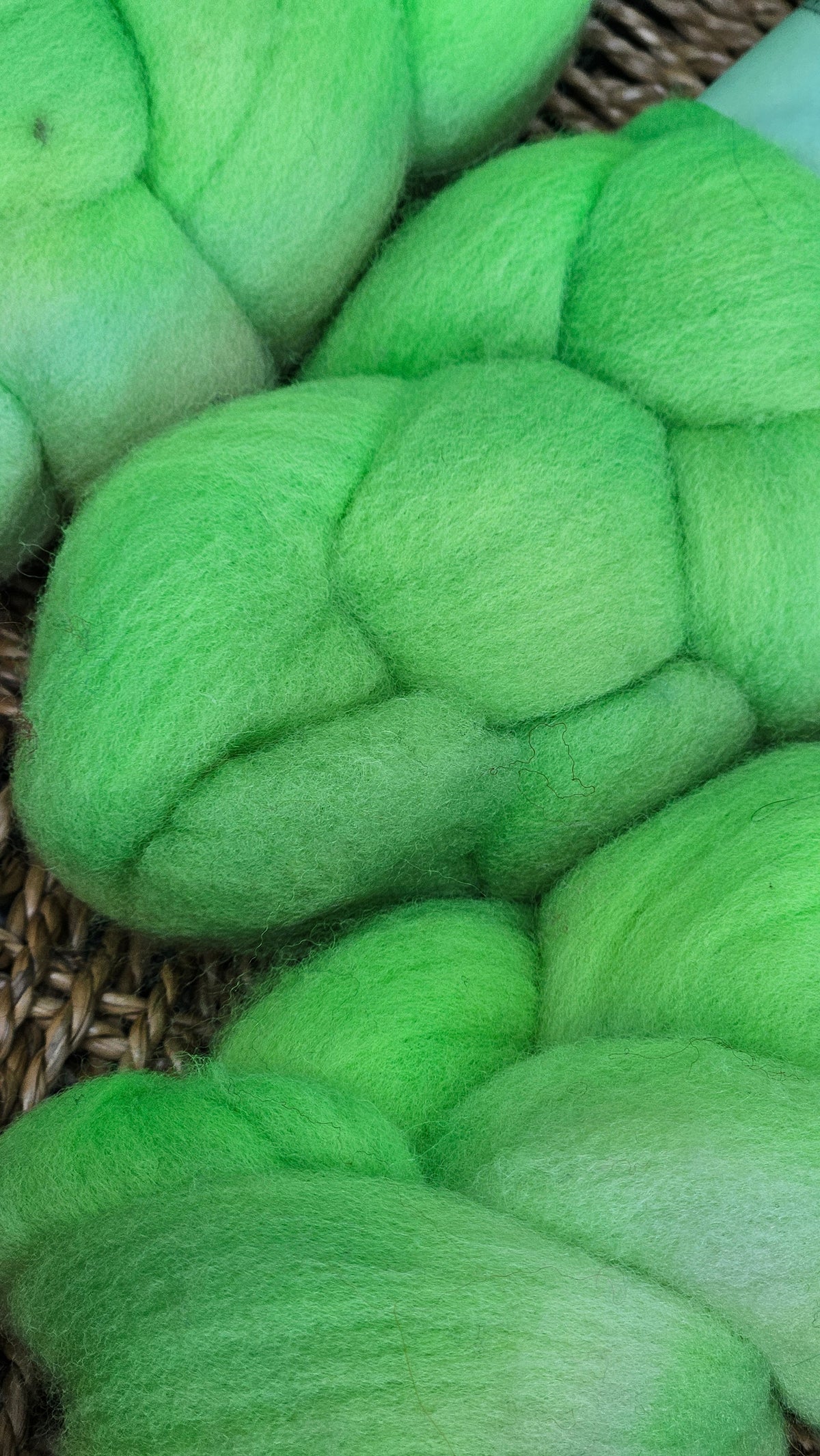Bigbend - hand dyed fine wool roving for felting and blending - 2 ounces | 57 grams