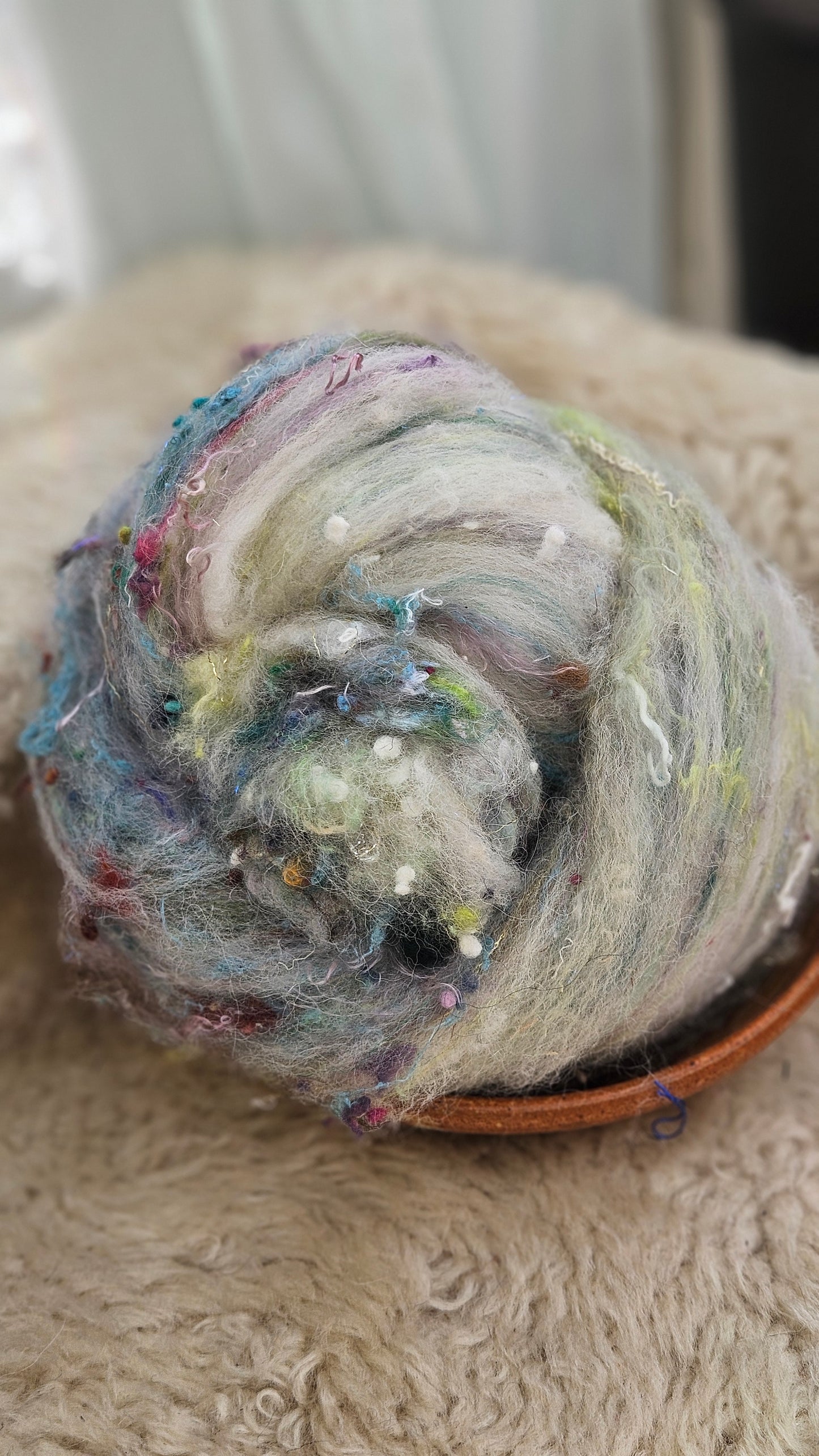 Luxe Layered Textured XL Art Batt - 261 - 3.6 ounces | 102 grams