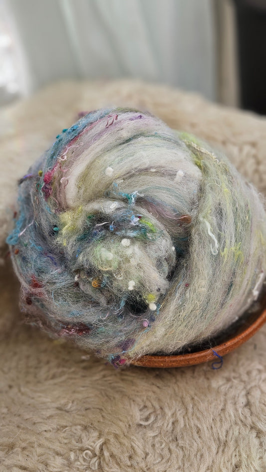 Luxe Layered Textured XL Art Batt - 261 - 3.6 ounces | 102 grams